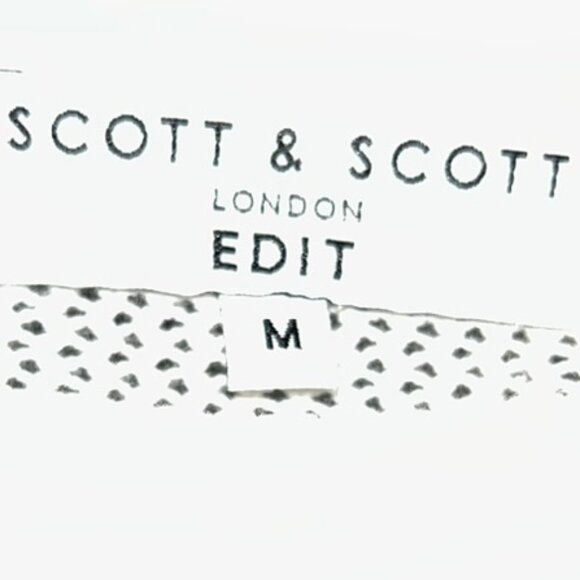 Scott and Scott London Edit Ocean Blues Rugby stripe crochet knit cotton sweater - Picture 2 of 3